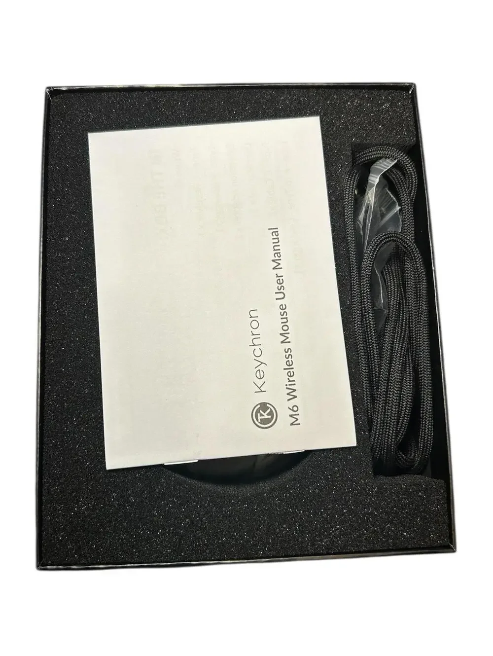 Keychron M6 Wireless Computer Mouse 26K DPI Optical Computer Mouse Black- NEW